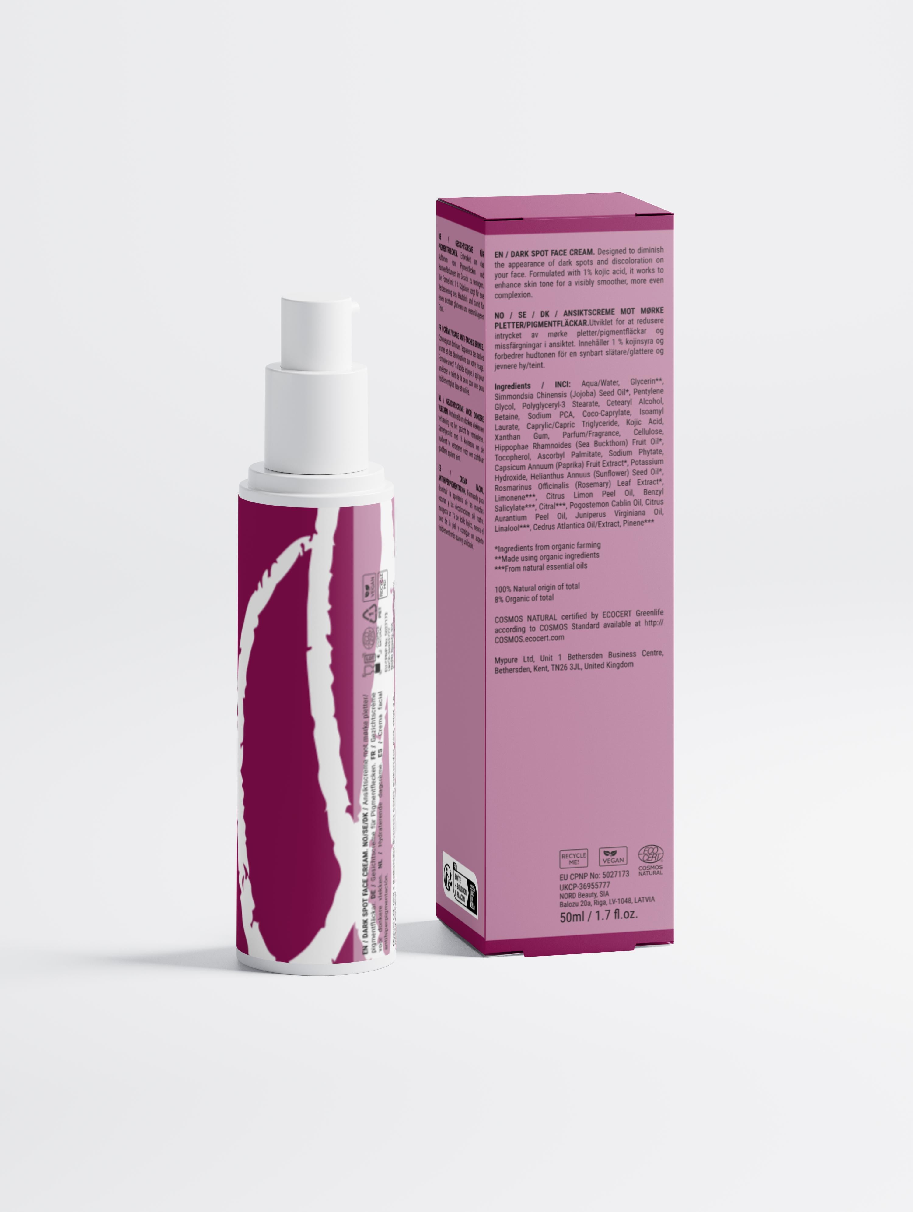 Dark Spot Face Cream with Kojic Acid