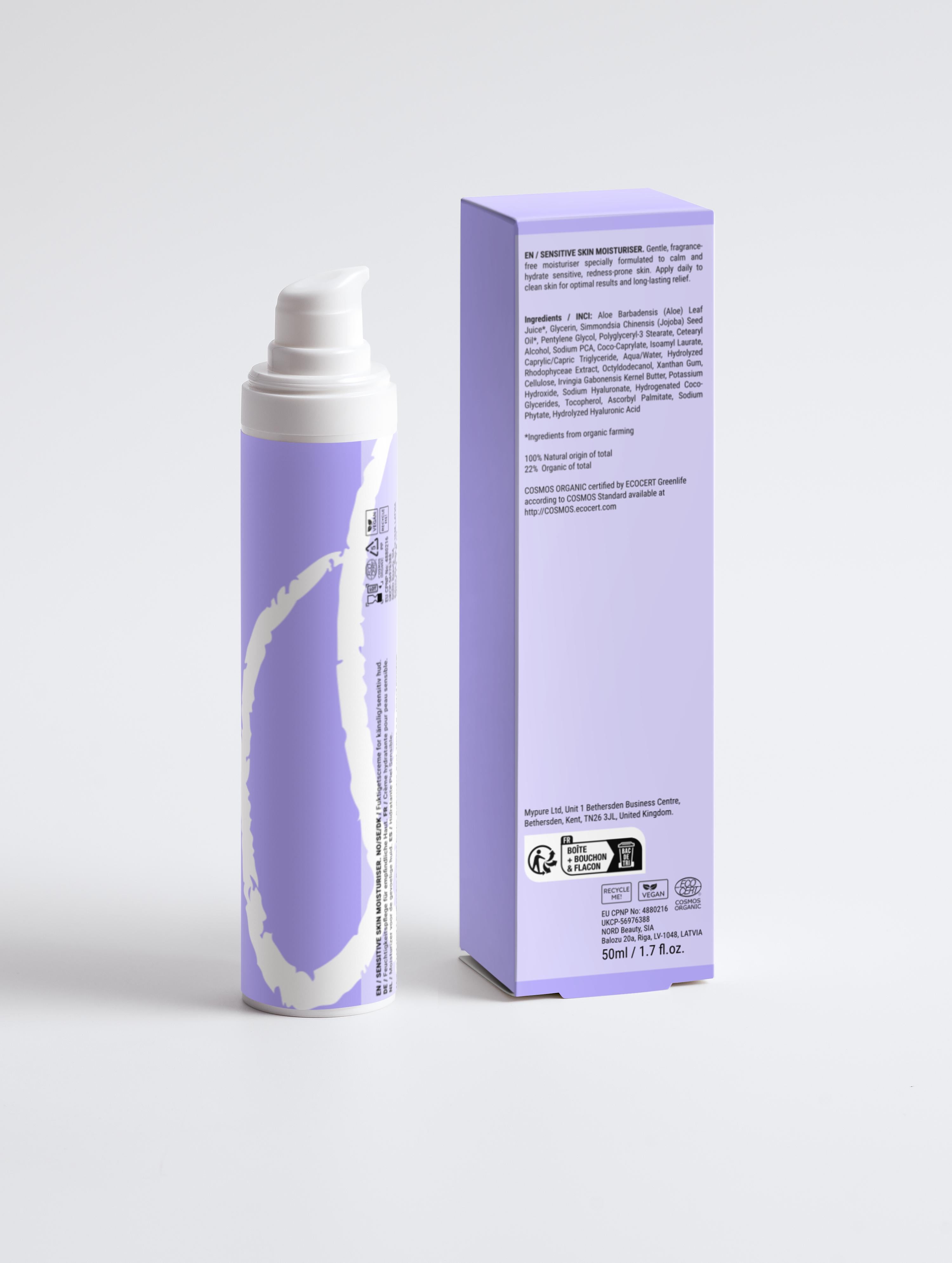 Sensitive Skin Moisturiser, Fragrance Free