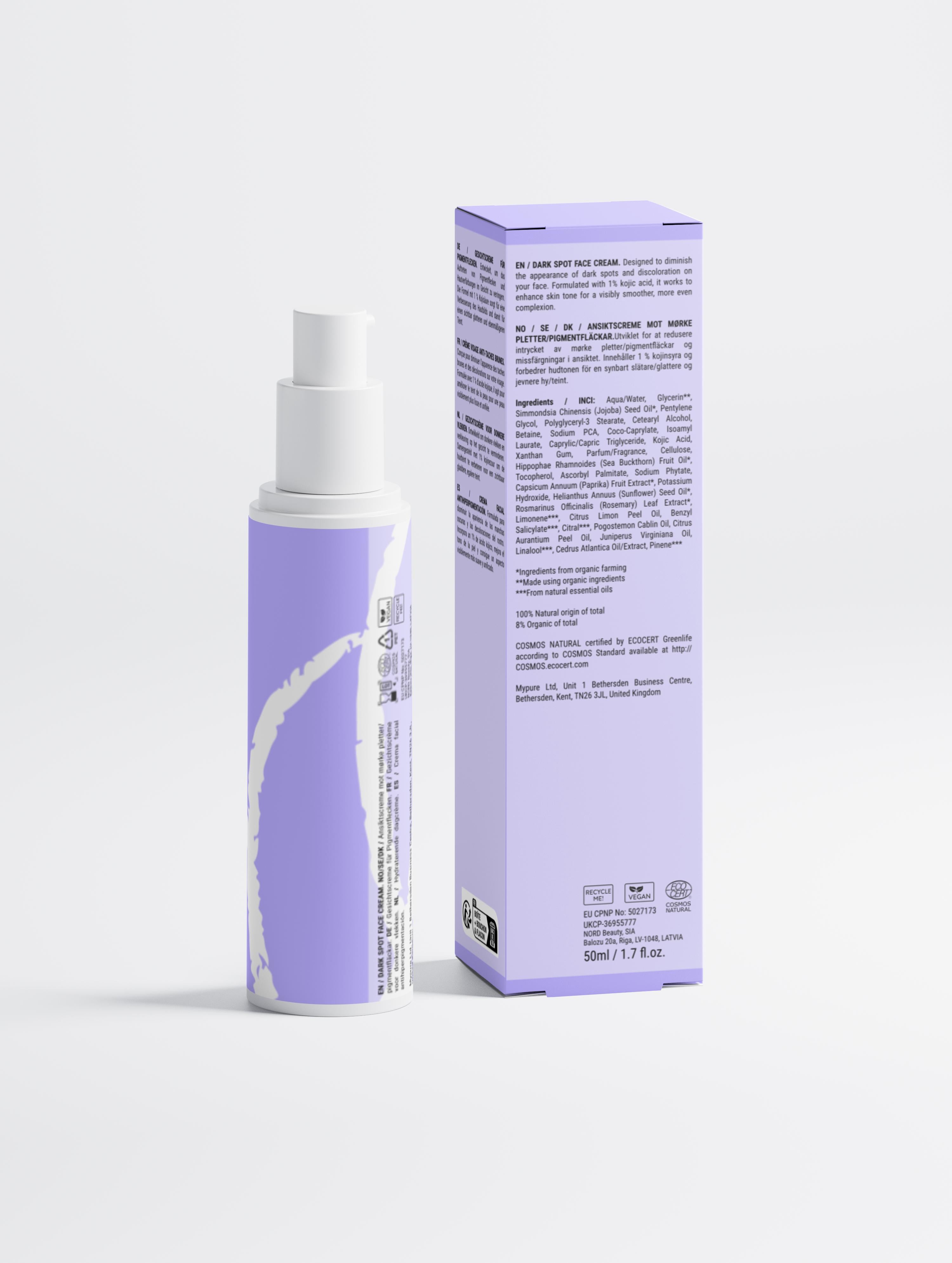 Dark Spot Face Cream with Kojic Acid