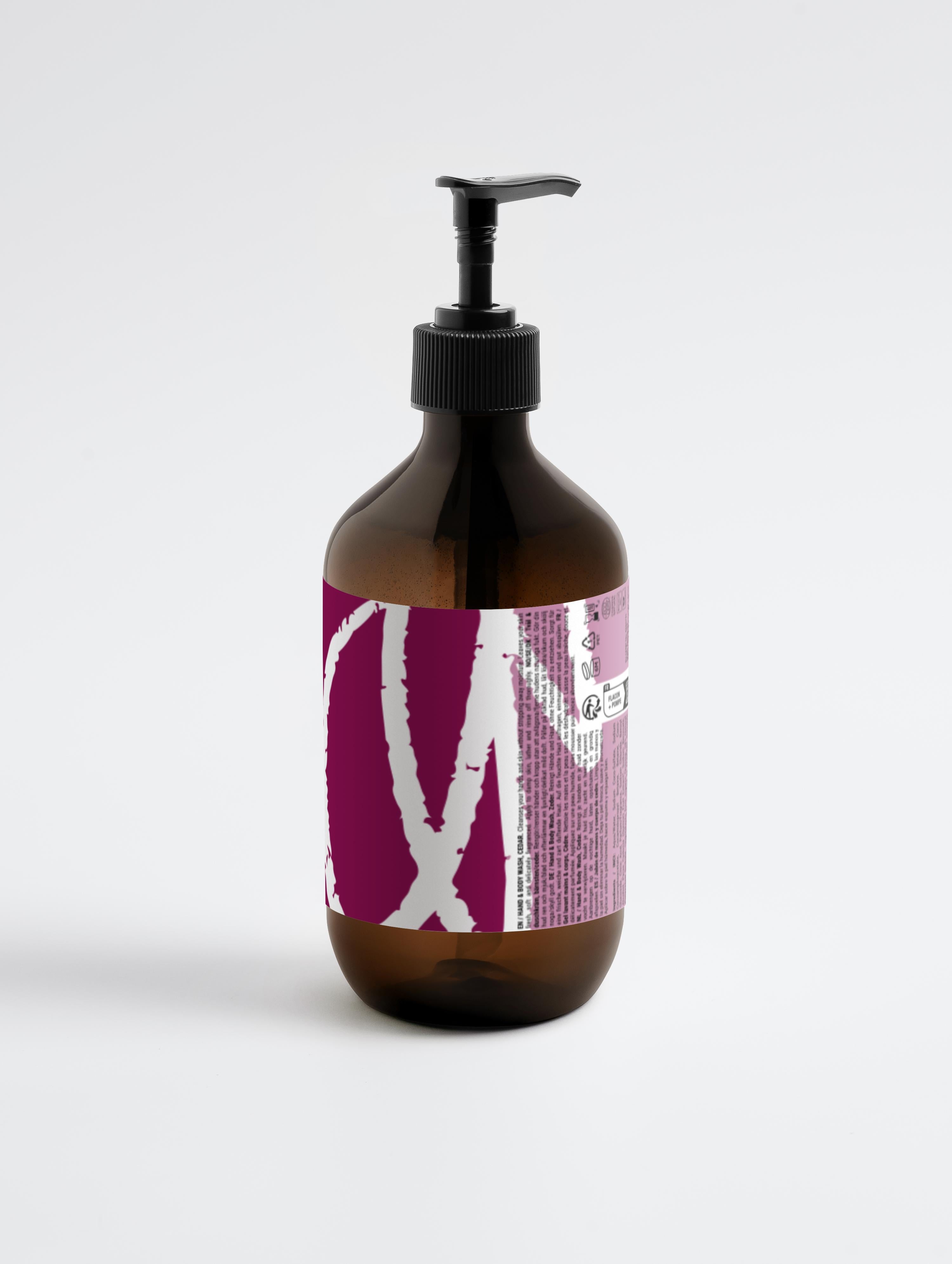 Hand & Body Wash, Peppermint & Dark Cedar